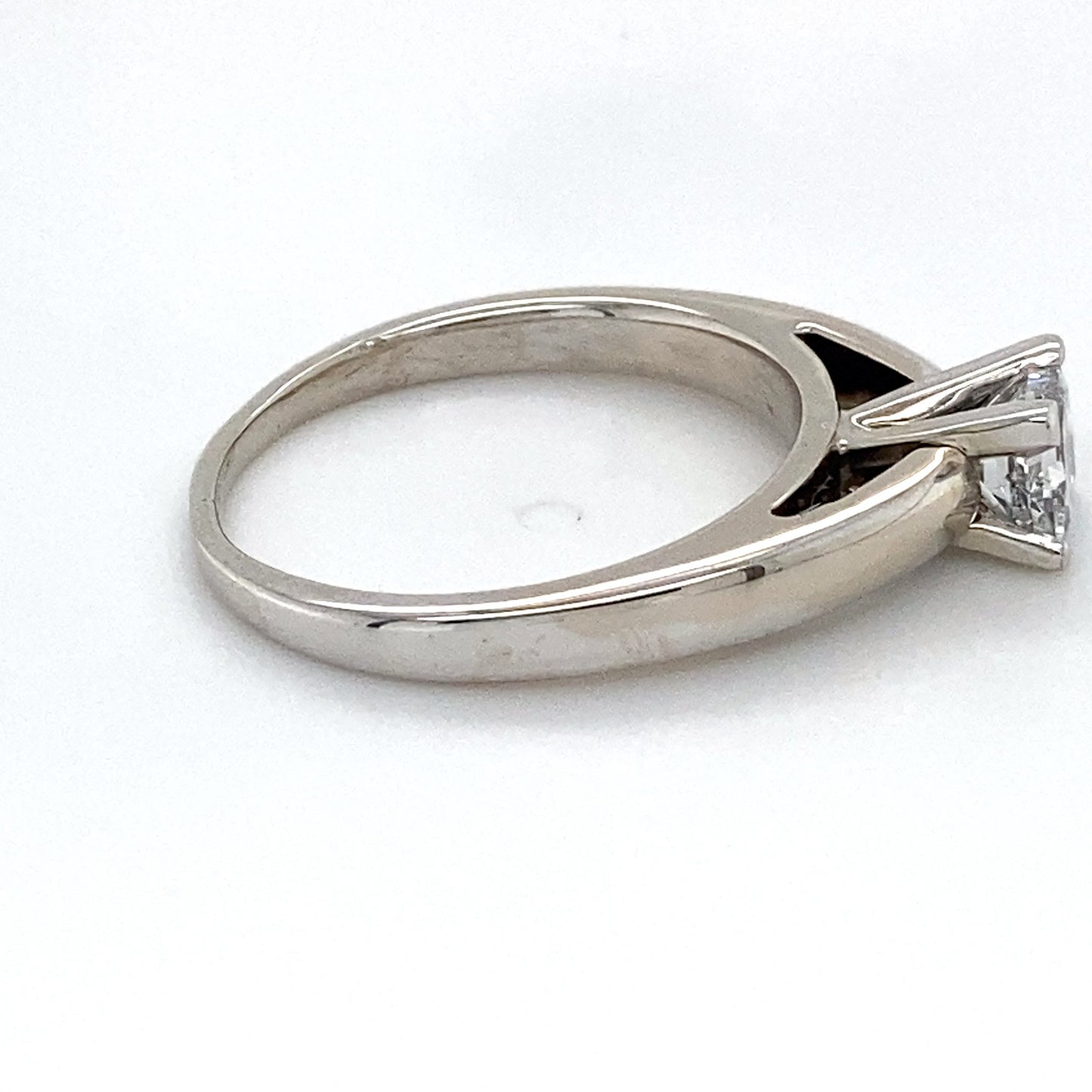 14K White Gold Diamond Solitaire Ring; 0.62CTW; Size 7.25; 4.2g