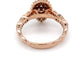 14K Rose Gold & Halo Diamond Cluster Ring; Size 8; 5.6g