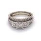 14K White Gold Diamond Ring; 0.75CTW; Size 8.5; 6.0g