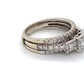 14K White Gold Diamond Ring; 0.75CTW; Size 8.5; 6.0g