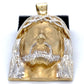 10K Two-Tone (Yellow/White) Gold Jesus Pendant; 7.0DWT; 10.9g