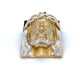 10K Two-Tone (Yellow/White) Gold Jesus Pendant; 7.0DWT; 10.9g