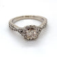 14K White Gold Diamond Ring; 0.75CTW; Size 7; 4.3g