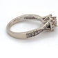 14K White Gold Diamond Ring; 0.75CTW; Size 7; 4.3g