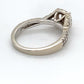 14K White Gold Diamond Ring; 0.75CTW; Size 7; 4.3g