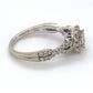 14K White Gold Halo Diamond Ring; 0.50CTW; Size: 7; 3.7g