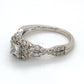 14K White Gold Halo Diamond Ring; 0.50CTW; Size: 7; 3.7g