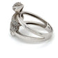 925 Silver Diamond Ring; Size 6.5; 4.6g