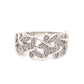 925 Silver Diamond Ring; Size 7; 5.4g