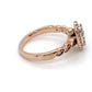 10K Rose Gold Halo Diamond Ring; 0.40CTW; Size 5; 2.9g