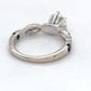 14K White Gold Diamond Ring; 0.80CTW; Size 6; 3.8g