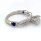 14K White Gold Diamond Ring; 0.80CTW; Size 6; 3.8g