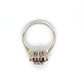 14K White Gold Ruby & Diamond Ring; 0.35CTW; Size 7; 2.8g