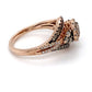 10K Rose Gold Halo Diamond Ring; 0.75CTW; Size 6; 3.8g
