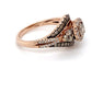 10K Rose Gold Halo Diamond Ring; 0.75CTW; Size 6; 3.8g