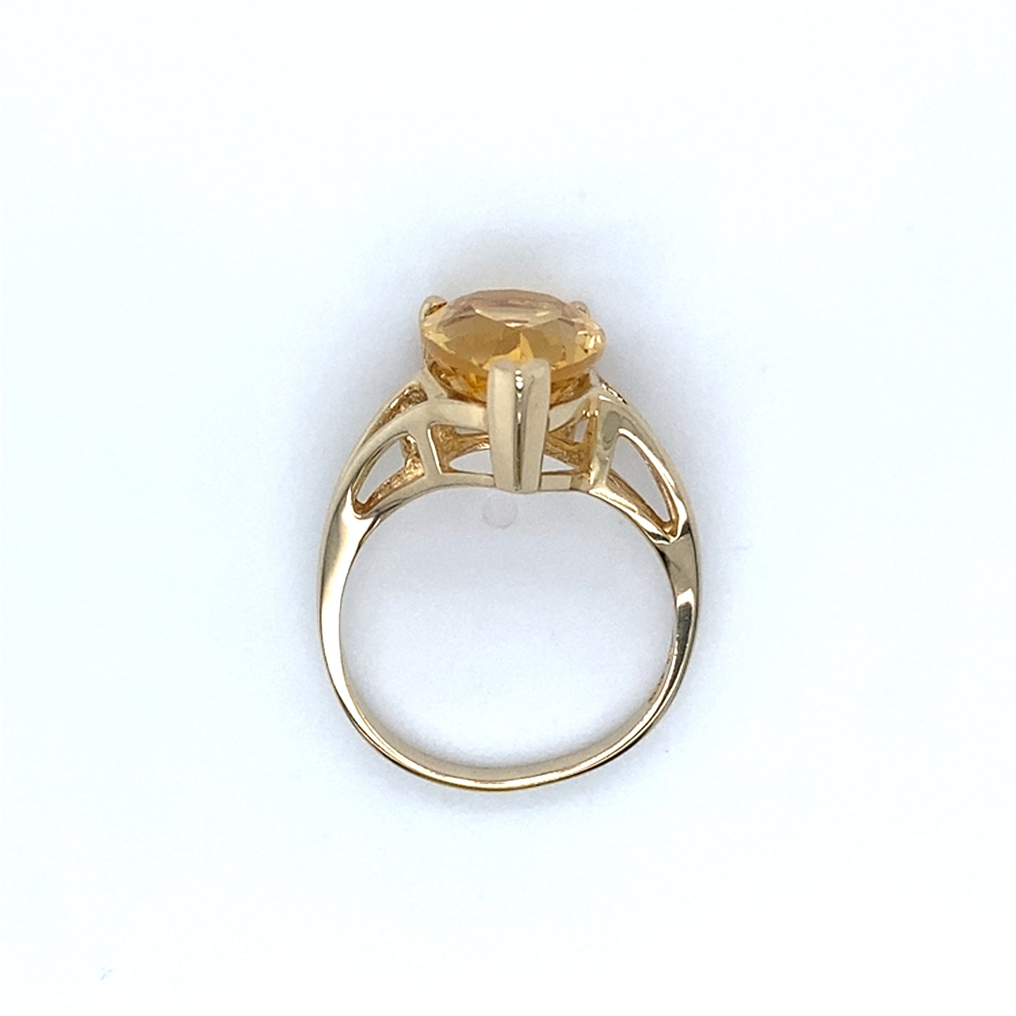 10K Yellow Gold Ring w/ Citrine 2.9DWT; Size 7.5; 4.5g