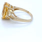 10K Yellow Gold Ring w/ Citrine 2.9DWT; Size 7.5; 4.5g