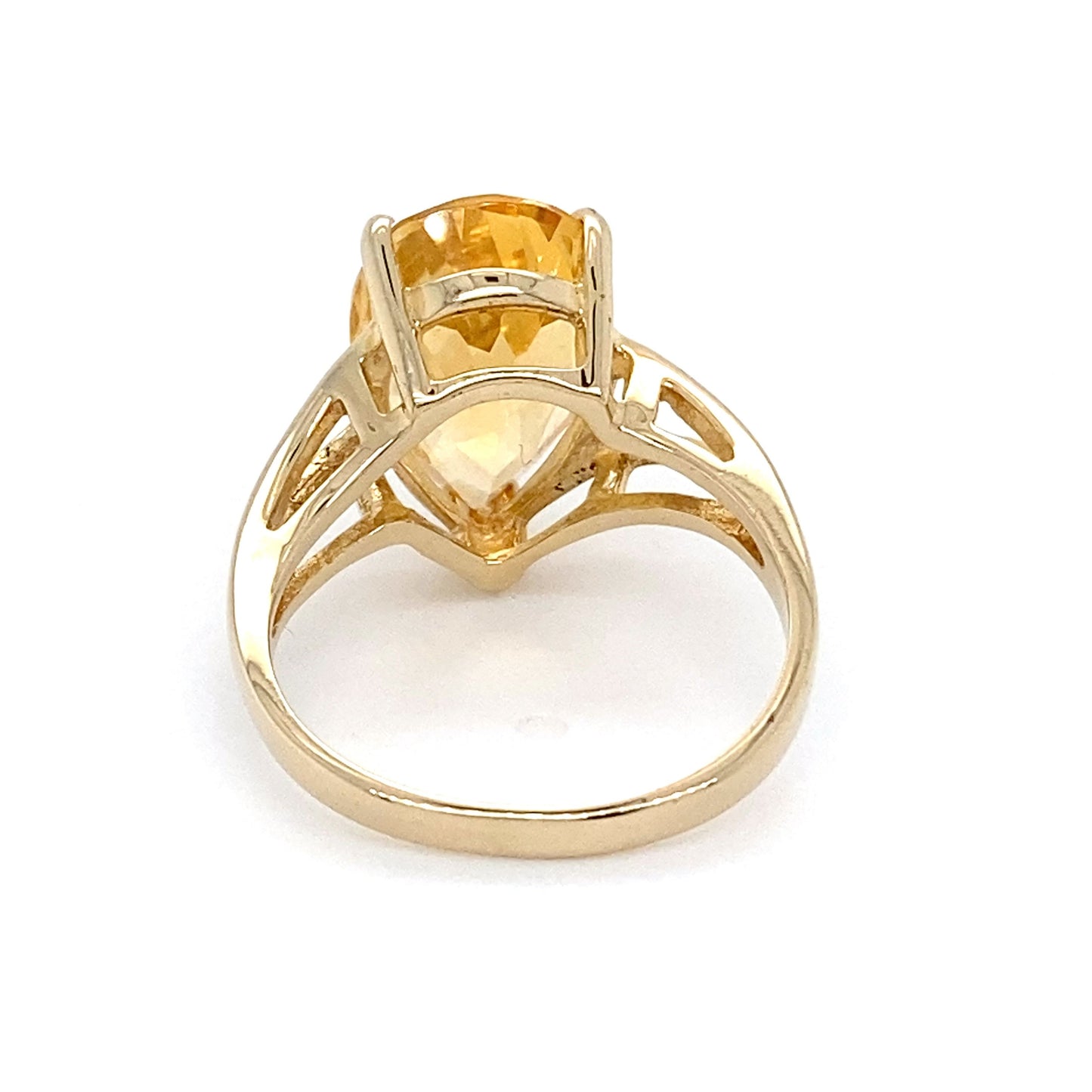 10K Yellow Gold Ring w/ Citrine 2.9DWT; Size 7.5; 4.5g