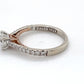 14K White Gold Diamond Ring; 1.08CTW; Size 6; 2.6g