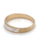 14K Two-Tone Yellow & White Gold Ring; 2.1DWT; 3.2g; Size: 10
