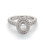 14K White Gold Diamond Ring; Vera Wang; 0.65CTW; Size 5