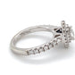 14K White Gold Diamond Ring; Vera Wang; 0.65CTW; Size 5