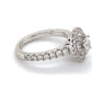 14K White Gold Diamond Ring; Vera Wang; 0.65CTW; Size 5