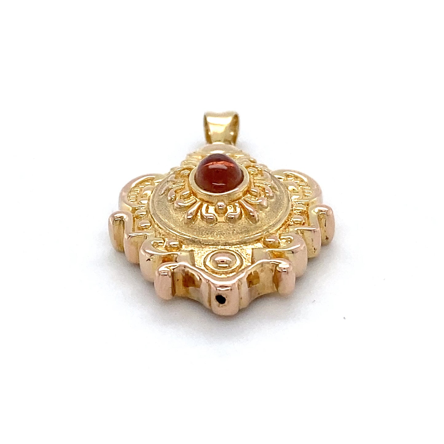 14K Yellow Gold Crest Pendant; 1.6DWT; 2.5g
