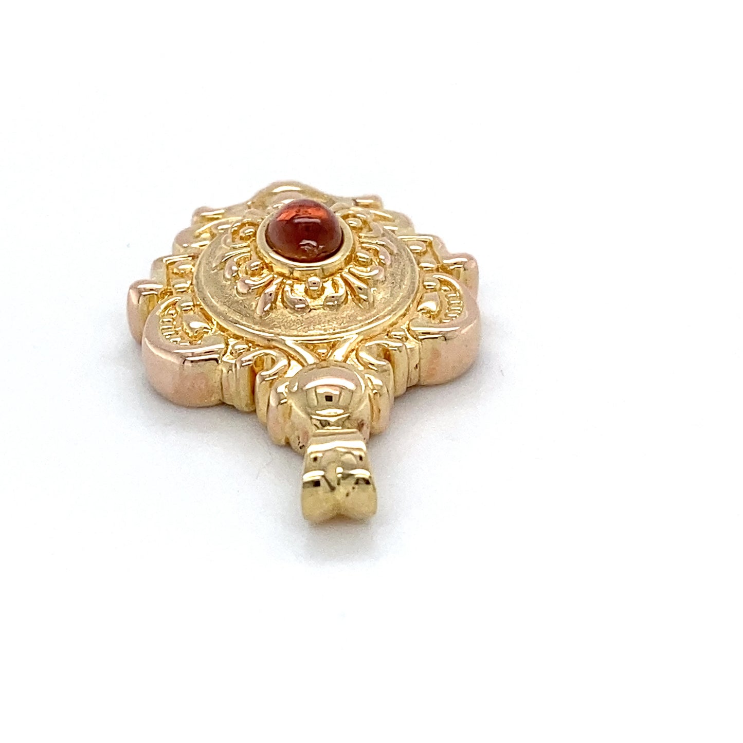 14K Yellow Gold Crest Pendant; 1.6DWT; 2.5g