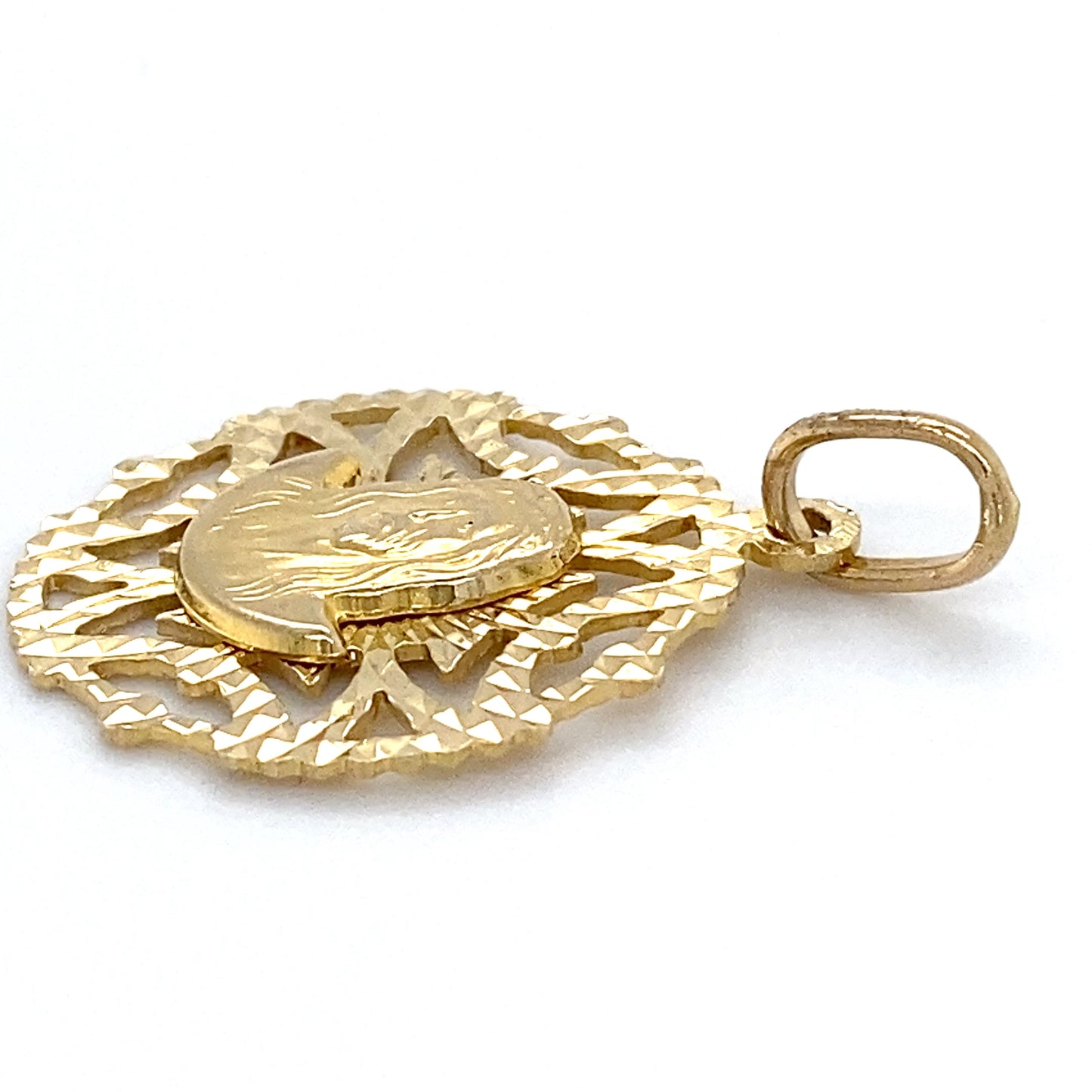 14K Yellow Gold Jesus Christ Pendant; 1.6DWT; 2.5g