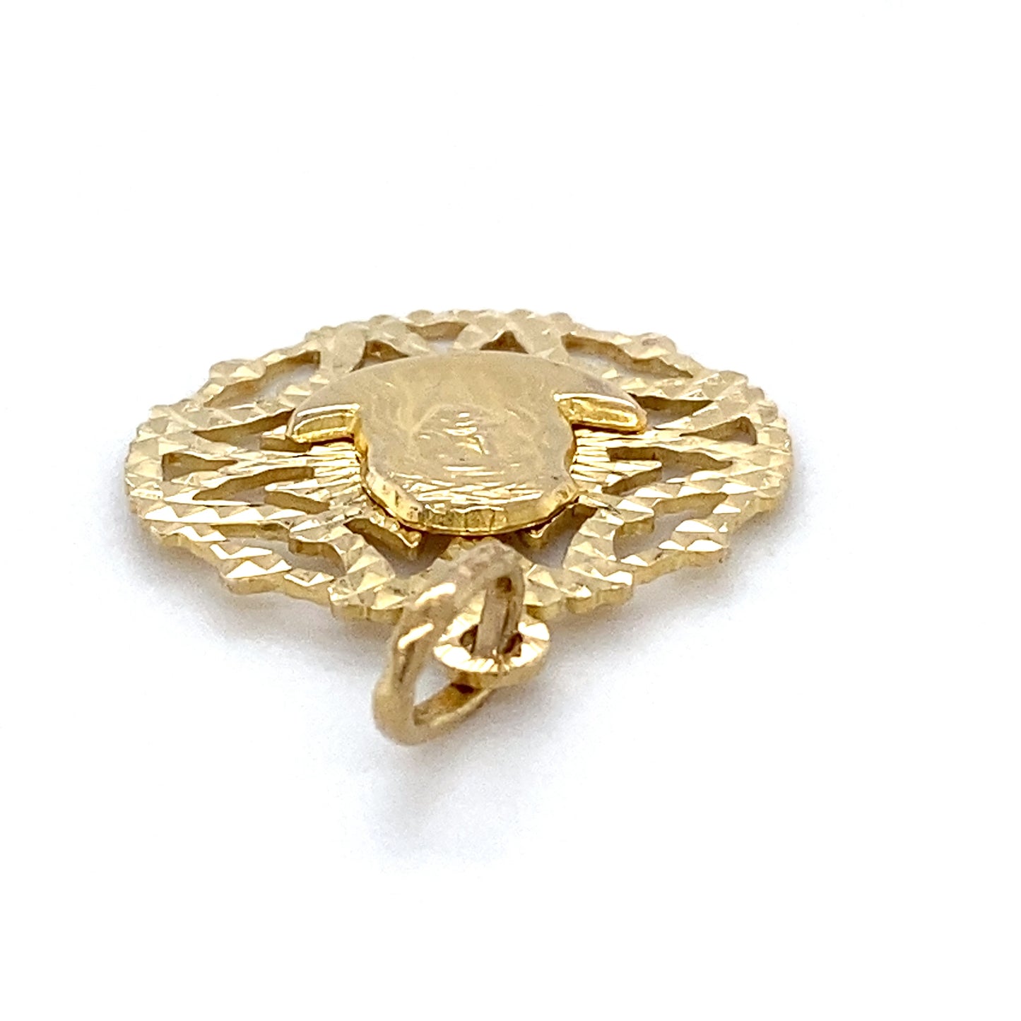 14K Yellow Gold Jesus Christ Pendant; 1.6DWT; 2.5g