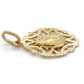 14K Yellow Gold Jesus Christ Pendant; 1.6DWT; 2.5g