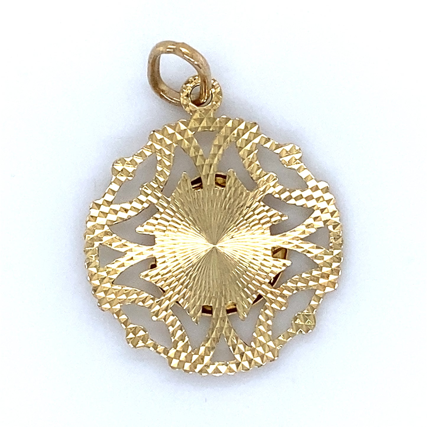 14K Yellow Gold Jesus Christ Pendant; 1.6DWT; 2.5g