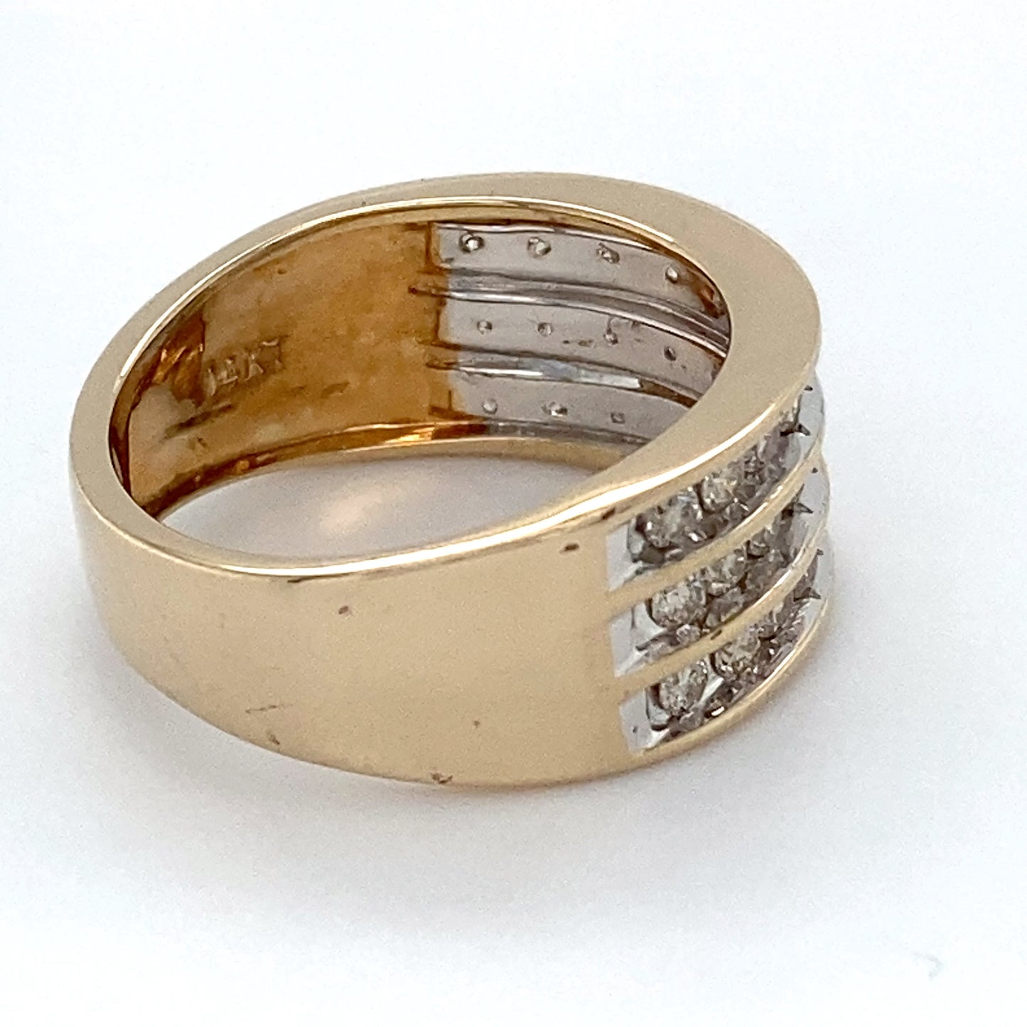 14K Yellow Gold Diamond Ring; 1.0CTW; Size: 7; 5.5g