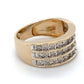 14K Yellow Gold Diamond Ring; 5.5g; 3.6DWT; Size: 7