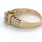 14K Yellow Gold Diamond Ring; 1.44CTW; Size:9.5; 6.9g