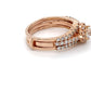 14K Rose Gold Diamond Ring; 1.0CTW; Size 8; 7.2g