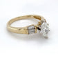 14K Yellow Gold Diamond Ring; 0.78CTW; Size: 7; 3.1g