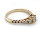 10K Yellow Gold Diamond Ring; 0.84CTW; Size: 8; 2.9g