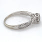 10K White Gold Diamond Ring; 0.55CTW; Size 8.75; 2.3g