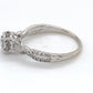 10K White Gold Diamond Ring; 0.55CTW; Size 8.75; 2.3g