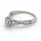 10K White Gold Diamond Ring; 0.55CTW; Size 8.75; 2.3g
