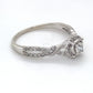 10K White Gold Diamond Ring; 0.55CTW; Size 8.75; 2.3g