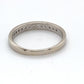 14K White Gold Diamond Ring; 0.16CTW; Size 8; 2.5g