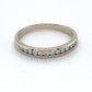 14K White Gold Diamond Ring; 0.16CTW; Size 8; 2.5g