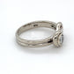 10K White Gold Diamond Ring; 0.24CTW; Size 5; 3.0g