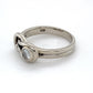 10K White Gold Diamond Ring; 0.24CTW; Size 5; 3.0g
