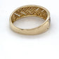 14K Two-Tone Gold (White/Yellow) Diamond Ring; 0.15CTW; Size 9; 3.4g