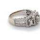 14K White Gold Diamond Ring; 1.20CTW; Size 9; 9.2g