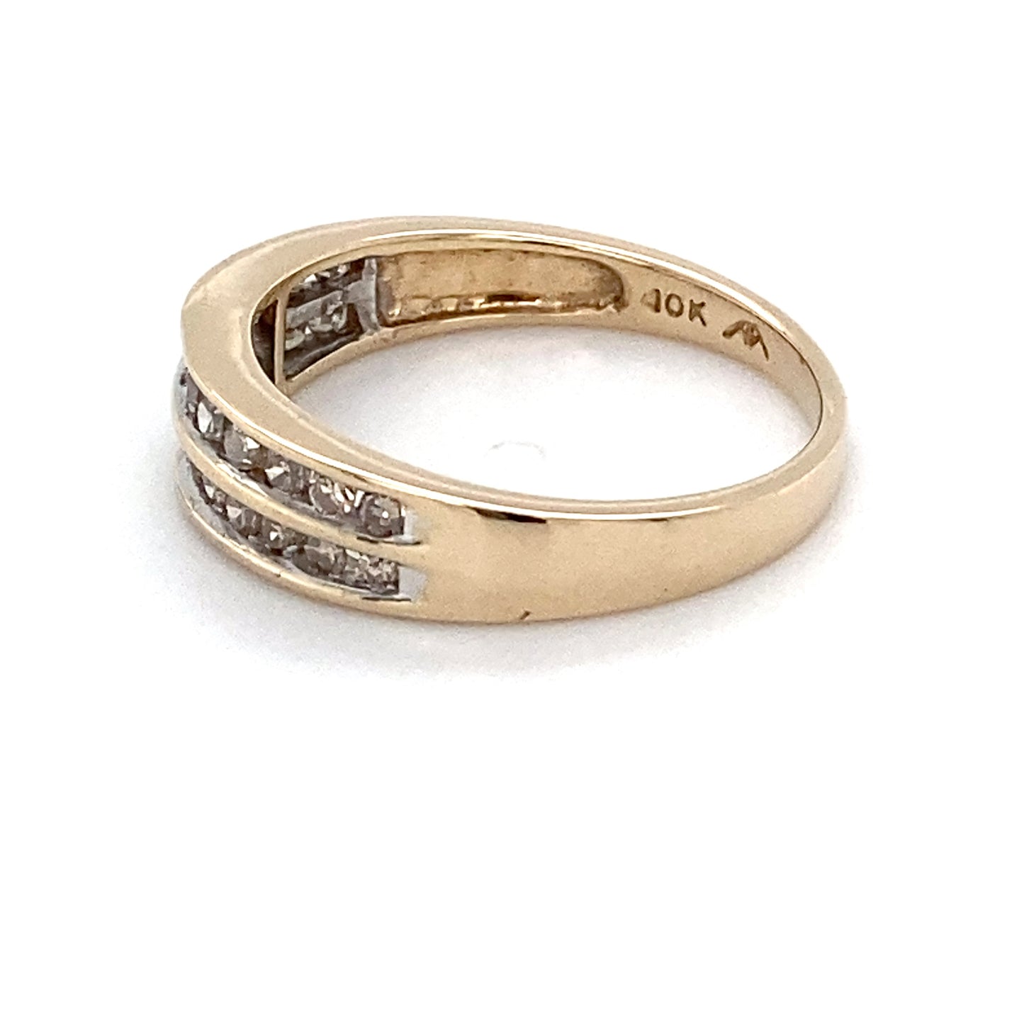 10K Yellow Gold Diamond Lady's Ring; 1.6DWT; Size 7